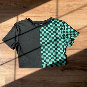 Shein Green Crop Top